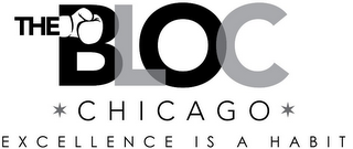 THE BLOC CHICAGO EXCELLENCE IS A HABIT logo