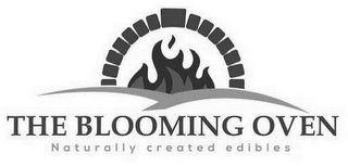 THE BLOOMING OVEN NATURALLY CREATED EDIBLES logo