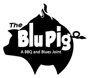 THE BLU PIG A BBQ AND BLUES JOINT logo
