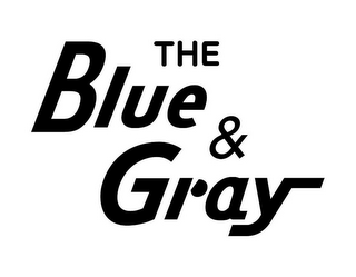 THE BLUE AND GRAY logo
