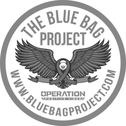 THE BLUE BAG PROJECT WWW.BLUEBAGPROJECT.COM OPERATION POSITIVE VIBES logo
