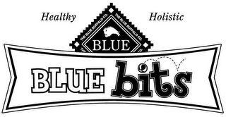 THE BLUE BUFFALO CO. BLUE BLUE BITS HEALTHY HOLISTIC logo