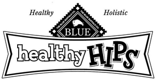 THE BLUE BUFFALO CO. BLUE HEALTHY HIPS HEALTHY HOLISTIC logo