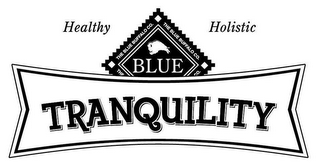 THE BLUE BUFFALO CO. BLUE TRANQUILITY HEALTHY HOLISTIC logo