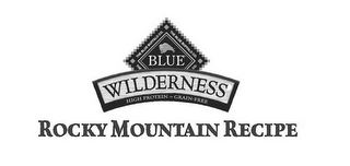 THE BLUE BUFFALO CO. BLUE WILDERNESS HIGH PROTEIN - GRAIN FREE ROCKY MOUNTAIN RECIPES logo