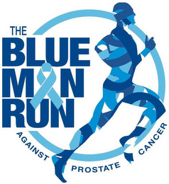 THE BLUE MAN RUN AGAINST PROSTATE CANCER logo