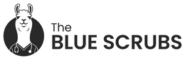 THE BLUE SCRUBS logo