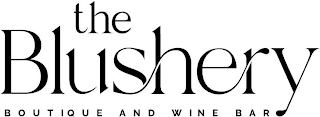 THE BLUSHERY BOUTIQUE AND WINE BAR logo