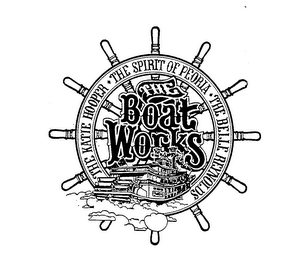 THE BOATWORKS THE KATIE HOOPER-THE SPIRIT OF PEORIA-THE BELLE REYNOLDS logo