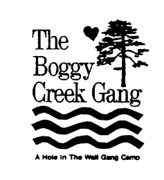 THE BOGGY CREEK GANG A HOLE IN THE WALL GANG CAMP logo