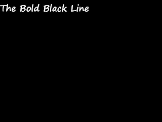 THE BOLD BLACK LINE logo