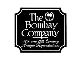 THE BOMBAY COMPANY 18TH AND 19TH CENTURY ANTIQUE REPRODUCTIONS logo