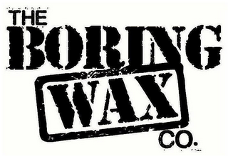 THE BORING WAX CO. logo