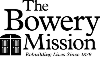 THE BOWERY MISSION REBUILDING LIVES SINCE 1879 logo