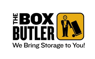 THE BOX BUTLER WE BRING STORAGE TO YOU! logo