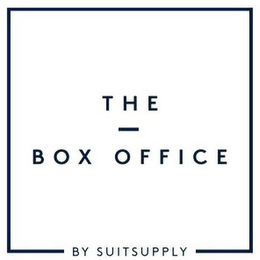 THE BOX OFFICE BY SUITSUPPLY logo