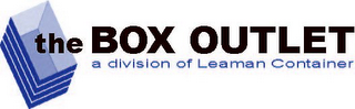 THE BOX OUTLET A DIVISION OF LEAMAN CONTAINER logo