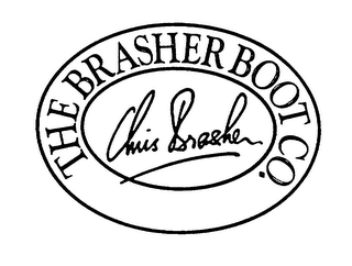 THE BRASHER BOOT CO. CHRIS BRASHER logo