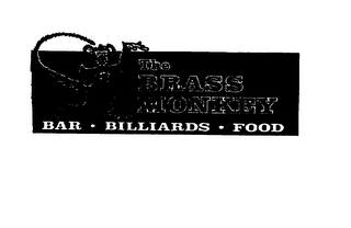 THE BRASS MONKEY BAR * BILLIARDS * FOOD logo