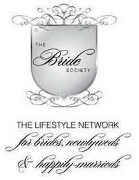 THE BRIDE SOCIETY THE LIFESTYLE NETWORK FOR BRIDES, NEWLYWEDS & HAPPILY MARRIEDS logo