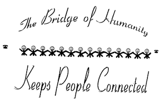 THE BRIDGE OF HUMANITY KEEPS PEOPLE CONNECTED logo