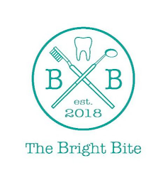 THE BRIGHT BITE BB EST. 2018 logo