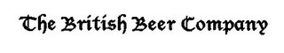 THE BRITISH BEER COMPANY logo
