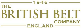 THE BRITISH BELT COMPANY ENGLAND 1946 logo