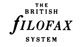 THE BRITISH FILOFAX SYSTEM logo