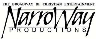 THE BROADWAY OF CHRISTIAN ENTERTAINMENT NARROWAY PRODUCTIONS logo