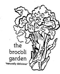 THE BROCOLI GARDEN "NATURALLY DELICIOUS" logo