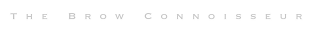 THE BROW CONNOISSEUR logo