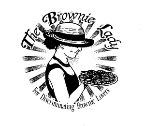 THE BROWNIE LADY FOR DISCRIMINATING BROWNIE LOVERS logo