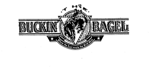 THE BUCKIN BAGEL WHERE THE EAST MEETS THE WILD WEST logo