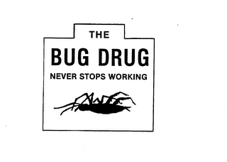 THE BUG DRUG NEVER STOPS WORKING logo