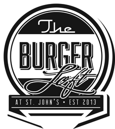 THE BURGER LOFT AT ST. JOHN'S EST 2013 logo