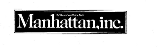 THE BUSINESS OF NEW YORK MANHATTAN, INC. logo