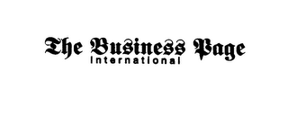 THE BUSINESS PAGE INTERNATIONAL logo