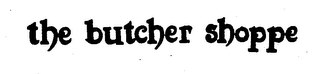 THE BUTCHER SHOPPE logo