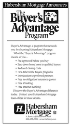 THE BUYER'S ADVANTAGE PROGRAM HABERSHAM MORTGAGE logo