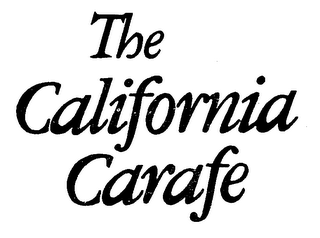 THE CALIFORNIA CARAFE logo