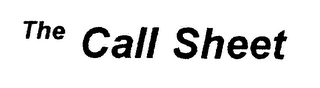 THE CALL SHEET logo