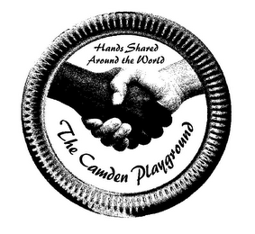 THE CAMDEN PLAYGROUND HANDS SHARED AROUND THE WORLD logo