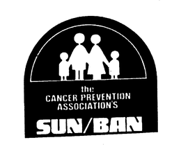 THE CANCER PREVENTION ASSOCIATION'S SUN/BAN logo