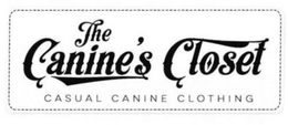 THE CANINE'S CLOSET CASUAL CANINE CLOTHING logo