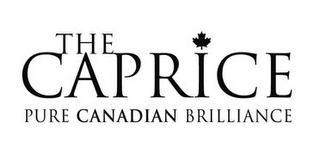 THE CAPRICE PURE CANADIAN BRILLIANCE logo