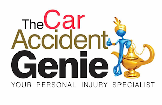 THE CAR ACCIDENT GENIE YOUR PERSONAL INJURY SPECIALIST logo