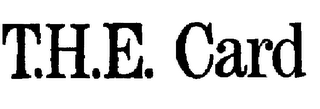 T.H.E. CARD logo