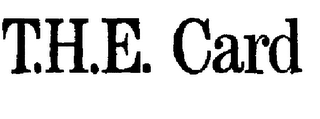 T.H.E. CARD logo