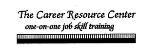 THE CAREER RESOURCE CENTER ONE-ON-ONE JOB SKILL TRAINING logo